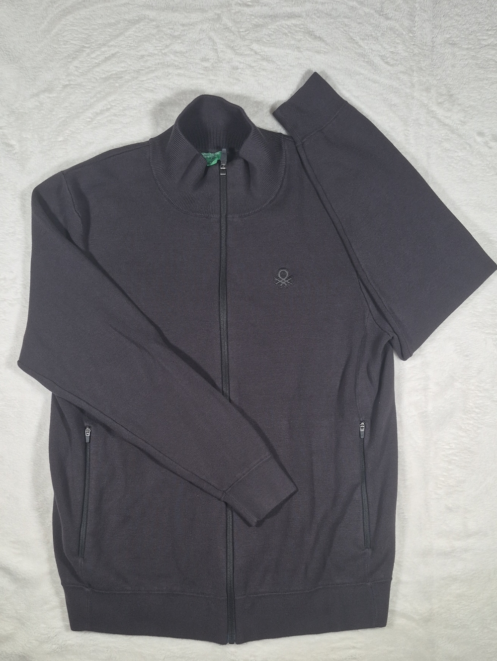 United Colors Of Benetton Dark Gray Full-Zip Lightweight Jacket